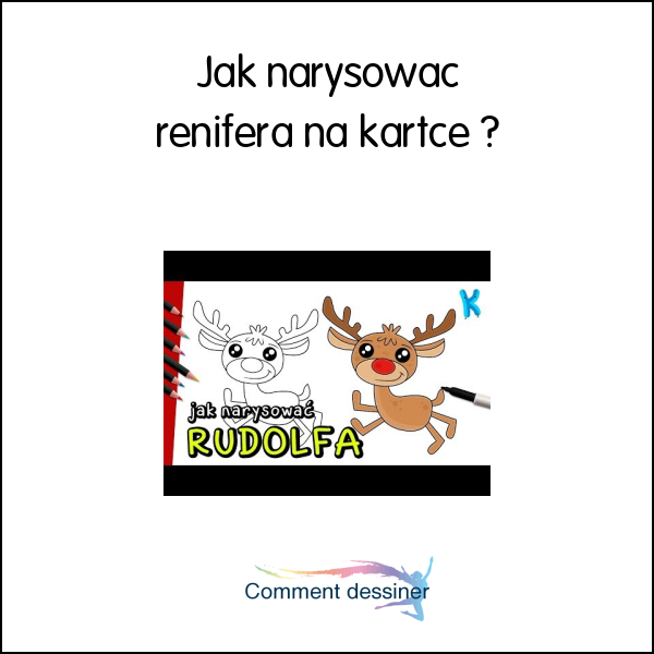 Jak narysować renifera na kartce